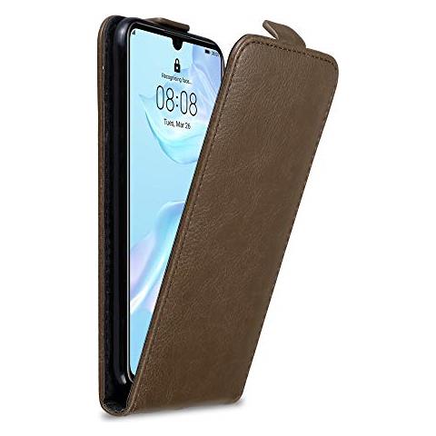 Custodia Compatibile Con Huawei P30 In Bruno Caffè - Coperchio Protettivo In Design Flip Con Chiusura Magnetica - Foto 1