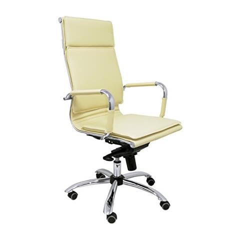 Yeste - poltrona Da Ufficio Ergonomica Confidente, Regolabile In Altezza, Colore: Crema - Foto 1