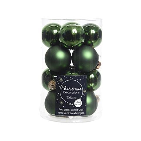 Mini Sfere Vetro Verde Pino Confezione Da 16pz. - Foto 1