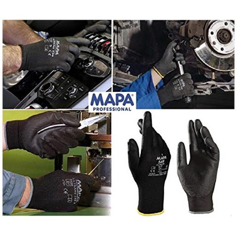 e Ultrane 40510 - 548 - 0 7 Guanti Protettivi, Nero (confezione Da 2)  - Foto 1