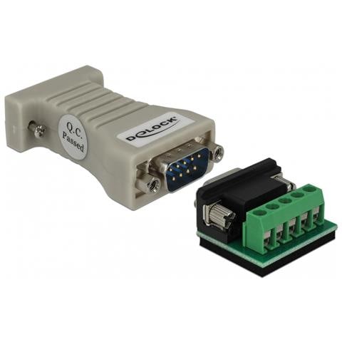 Converter 1 X Serial Rs-232 Db9 Female To 1 X Serial Rs-422/485 Db9 Male With Esd Protection 15 Kv - Serieller Adapter - Rs-232 - Rs-422/485 X 1 - Beige (62920)  - Foto 1