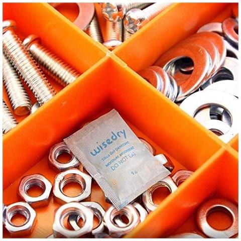 5 Grammi 60 Pacchi Del Gel Di Silice Bustine Bustine Di Essiccante Con Orange Perle Di Umidit Indicatore Di Umidit Assorbitore Per La Rimozione Air Dryer Umidit Commestibile Deumidificatore - Foto 4