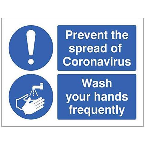 Prevenire La Diffusione Del Coronavirus Lavarsi Spesso Le Mani (confezione Da 5 Etichette 200x150mm Sav)  - Foto 2