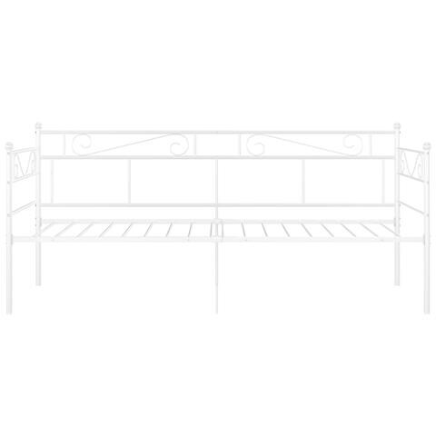 Telaio Divano Letto Bianco In Metallo 90x200 Cm - Foto 2