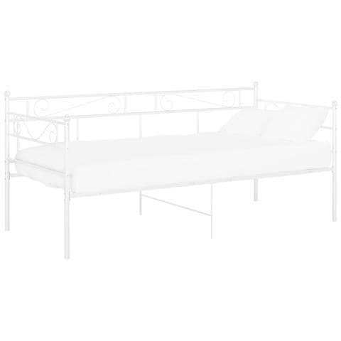 Telaio Divano Letto Bianco In Metallo 90x200 Cm - Foto 1