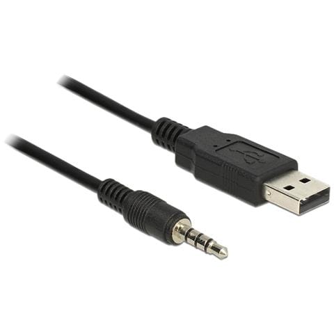 1.8m USB2.0-A / 3.5mm USB 2.0-A 3.5mm Nero cavo di interfaccia e adattatore - Foto 1