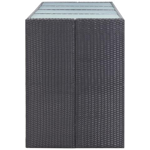 Set Bar Da Giardino 9 Z Pz In Polyrattan Nero - Foto 10