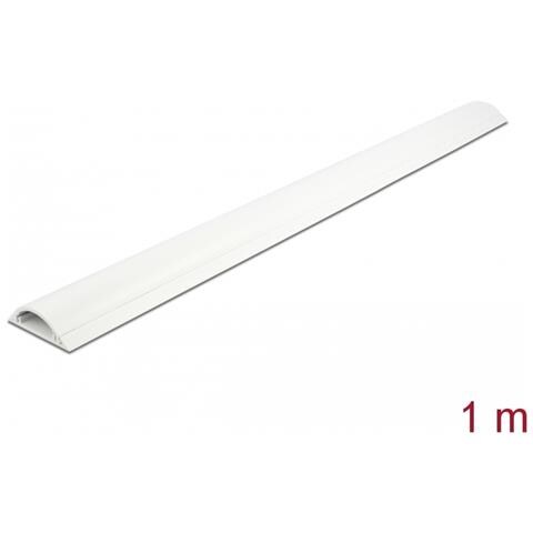Passacavo 50 x 12 mm - lunghezza 1 m bianco - Foto 2