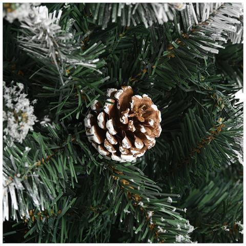 Albero Di Natale Artificiale Con Base Verde 180 Cm Pvc - Foto 2