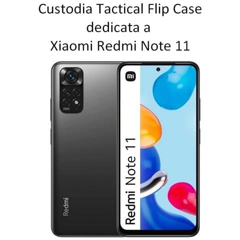 Tactical Custodia Originale Field Notes Pro Flip Case Per Xiaomi Redmi Note 11 Black - Foto 2