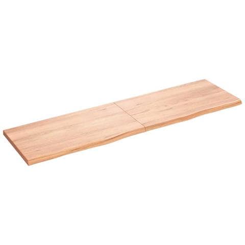Ripiano Muro Marrone 180x50x (2-4) cm Massello Rovere Trattato - Foto 1