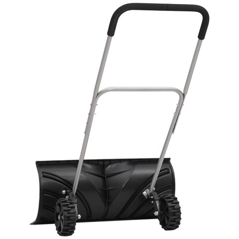 Pala da Neve con Manico Allungabile Nero 66cm Lama Acciaio - Foto 2