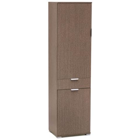 Armadio Con 2 Ante E 1 Cassetto Rovere Grigio - Foto 1