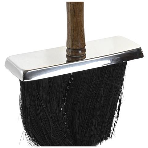 Utensili Da Camino Dkd Home Decor 24 X 21 X 26 Cm Acciaio Inossidabile Legno Di Mango - Foto 2