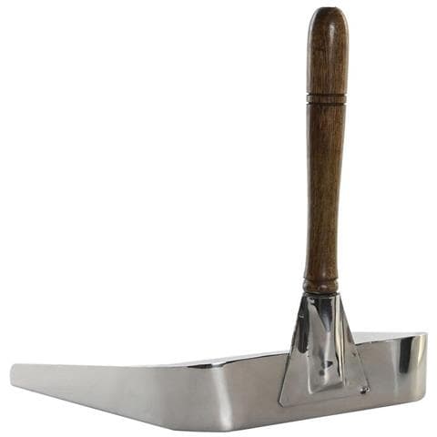 Utensili Da Camino Dkd Home Decor 24 X 21 X 26 Cm Acciaio Inossidabile Legno Di Mango - Foto 3