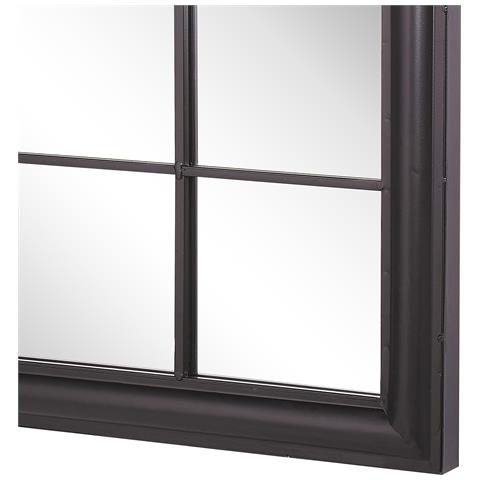 Specchio Trevol 77 Cm 130 Cm Metallo Nero - Foto 2