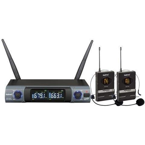 Kit microfoni Karma Set 8302Lav doppio ad archetto Black e Grey - Foto 1