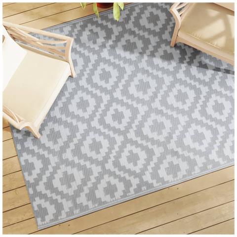 Tappeto Da Esterni Arakil Grigio 160x230 Cm In Pp - Foto 1