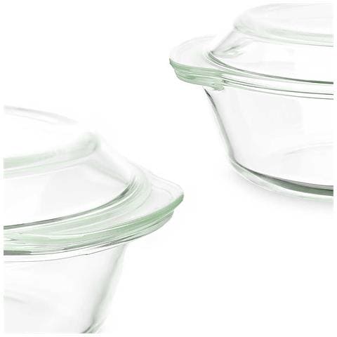 Casseruola In Borosilicato 2000ml 26x23,2x10,5 Cm. Colore Trasparente - Foto 3