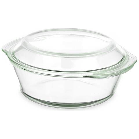 Casseruola In Borosilicato 2000ml 26x23,2x10,5 Cm. Colore Trasparente - Foto 1