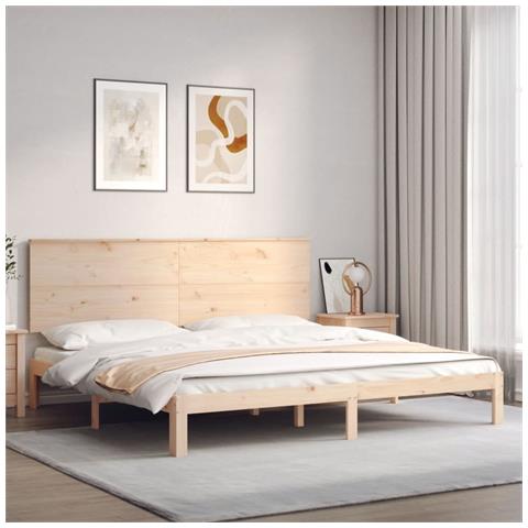 Giroletto Con Testiera Super King Size In Legno Massello - Foto 1