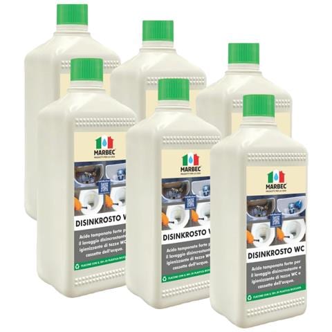 Disinkrosto Wc 1ltx6pz - Detergente Acido In Gel Per La Pulizia Disincrostante Dei Water | - Foto 1