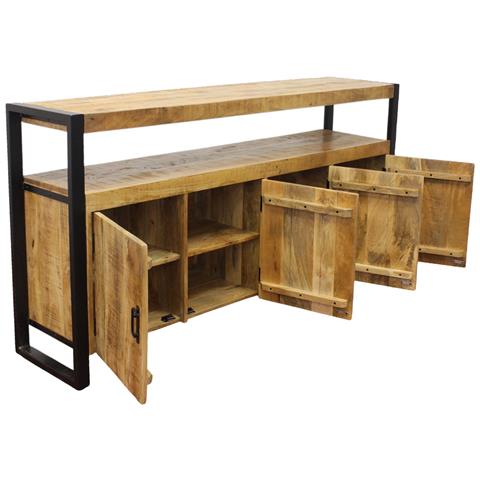 Fox - Mobile In Legno Di Mango Con 4 Ante - Foto 2