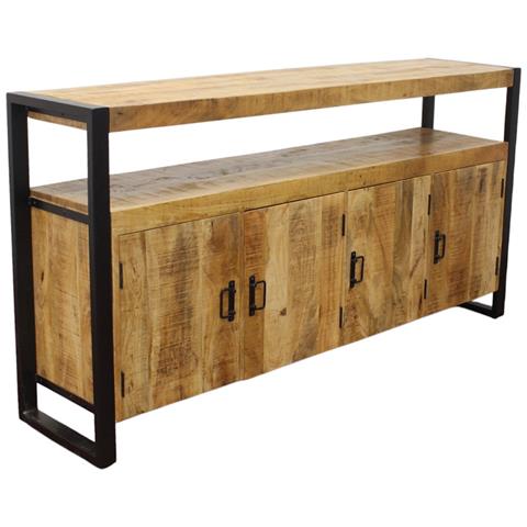 Fox - Mobile In Legno Di Mango Con 4 Ante - Foto 1