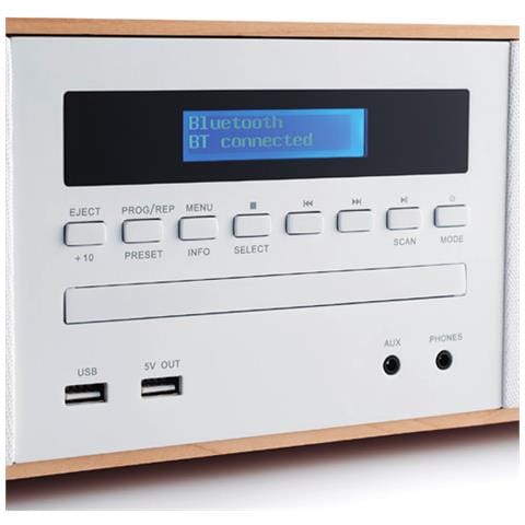 MIC201IBT set audio da casa Microsistema audio per la casa 50 W Bianco - Foto 4