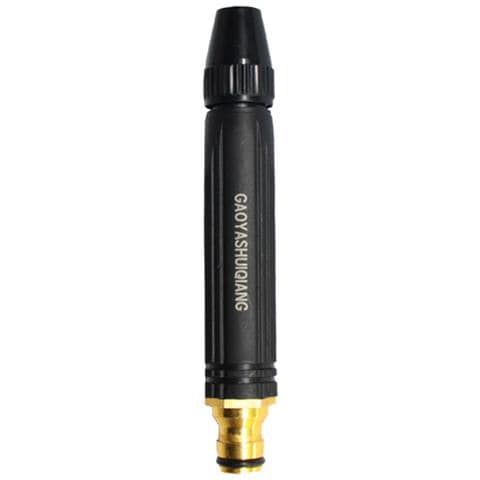 Pistola Ad Acqua Ad Alta Pressione - Ugello In Lega Di Alluminio Nero E Pvc - Foto 1