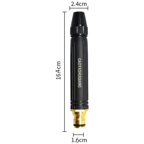 Pistola Ad Acqua Ad Alta Pressione - Ugello In Lega Di Alluminio Nero E Pvc - Foto 2