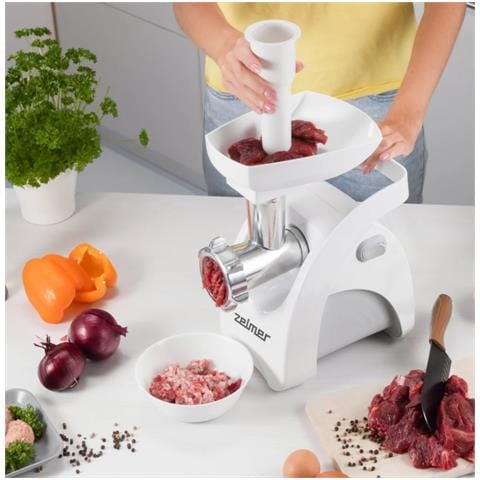ZMM9801B tritacarne 2200 W Acciaio inox, Bianco - Foto 7