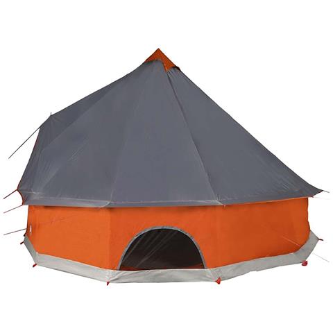 Tenda Familiare Tipi 10 Persone Grigia e Arancione Impermeabile - Foto 8