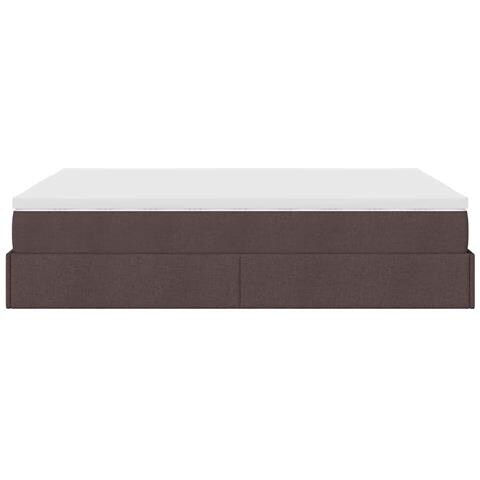 Struttura Letto Pouf con Materasso 140x200 cm in Tessuto - Foto 9