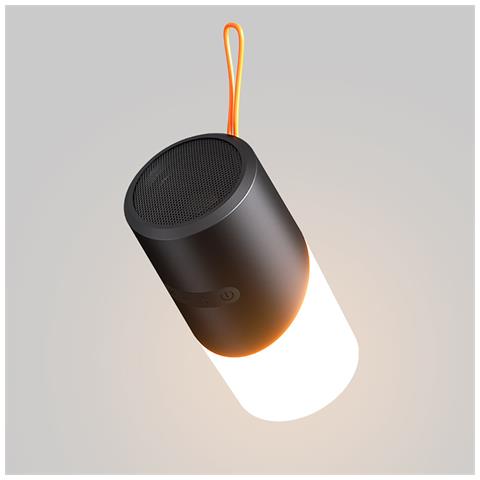 Altoparlante Bluetooth Portatile Con Luce Ambientale Rgb Black - Foto 2