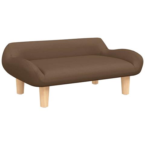 Lettino per Cani Marrone 70x40x24 cm in Tessuto - Foto 1