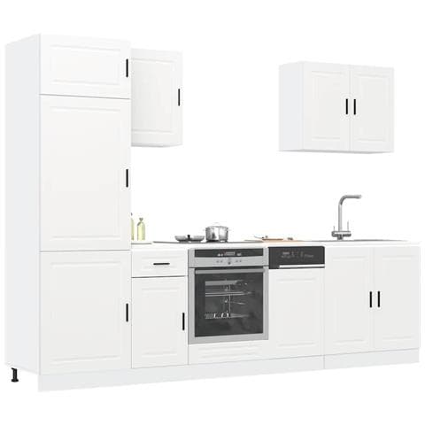 Set Mobili da Cucina 7 pz Kalmar Bianco Legno Multistrato - Foto 2