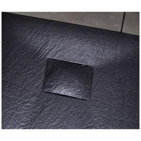 Piatto Doccia In Resina 90x180 Cm Effetto Pietra Colore Nero Cuba - Foto 2