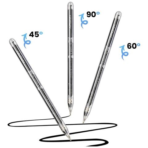 Stilo Bluetooth Per Ipad Pro Rifiuto Di Paume Autonomie 8h Ricarica Magnetica Rapida, Trasparente - Foto 5