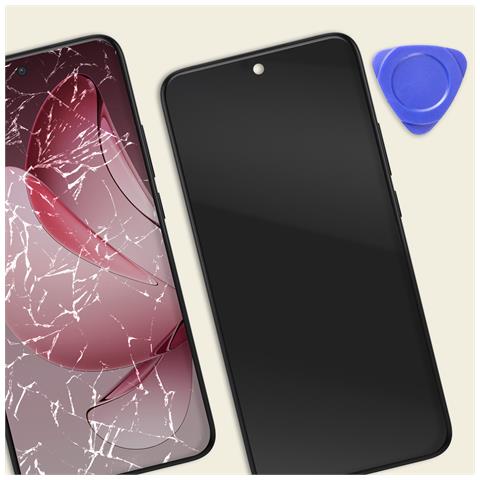 Schermo Completo Per Oppo Reno 13 Pro Pannello Lcd Con Telaio E Vetro Touch, Nero - Foto 4
