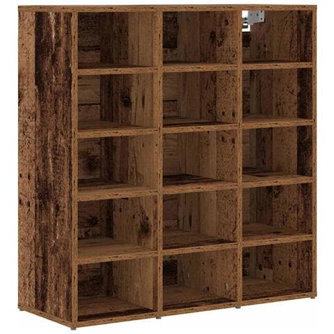 Scarpiera Legno vecchio 77.5 x 30 x 83.5 cm Legno multistrato - Foto 1
