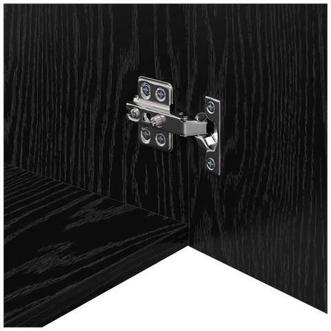 Armadietto a muro Rovere nero 80 x 42.5 x 40 cm - Foto 9