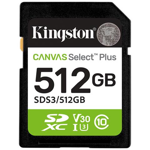 512GB SDXC Canvas Select Plus Gen3 150MB /s C10 UHS-I U3 V30 - Foto 1