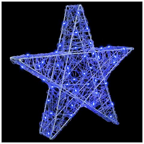 Stella 3D con 50 LED Blu 55 x 53.5 x 10 cm Acrilico - Foto 2