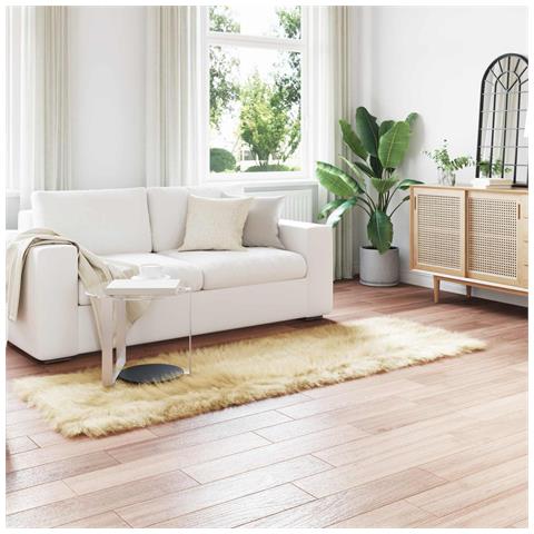 Tappeto Pecora Tafalla Crema 80 x 250 cm Poliestere - Foto 2