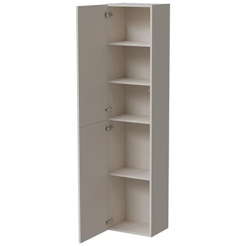 Mobile Espositore Longano - Vetrina 4 Ripiani, 39.9x29.8x180h Cm Beige - Foto 4