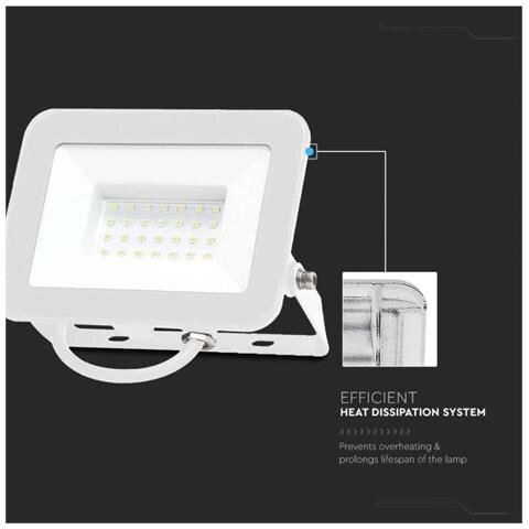 Faro LED SMD Chip Samsung 30W Colore Bianco 6500K IP65, colore Bianco - Foto 2