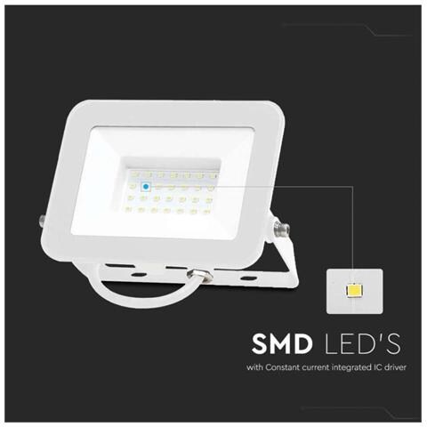 Faro LED SMD Chip Samsung 30W Colore Bianco 6500K IP65, colore Bianco - Foto 4