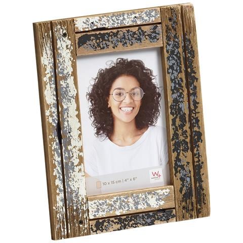 Dupla Cornice Per Ritratti, 10x15 Cm, Crema /blu - Foto 1