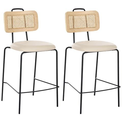 Set Di 2 Sedie Alte Adelanto Beige Chiaro - Foto 2